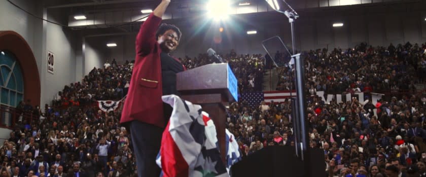 Stacey Abrams in the documentary "All In: The Fight for Democracy."