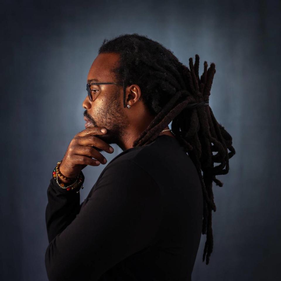 Community activist Francois Alexandre is photographed at Little Haiti’s IPC ArtSpace. He was among members of South Florida’s Haitian community who reexamined Haiti’s independence through the lens of this year’s events as the island nation struggles to regain some sense of normalcy.