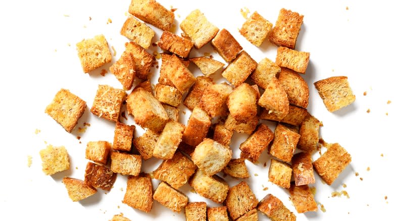 crunchy croutons