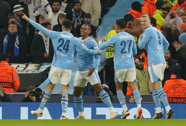 Manchester City celebrate