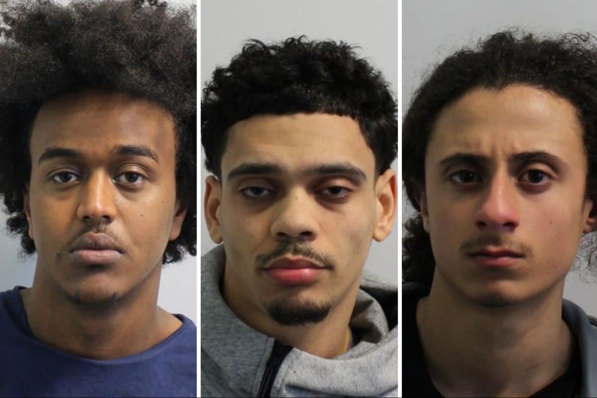 From left to right: Saed Gutale, Lloyd Brown, Max Daniels (Met Police)