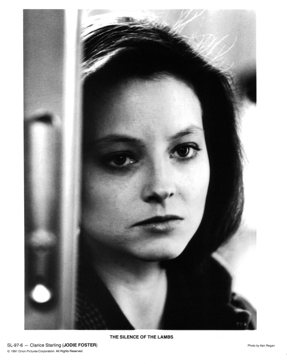 Jodie Foster en el set de "The Silence of the Lambs" en 1991. (Photo by Michael Ochs Archives/Getty Images)