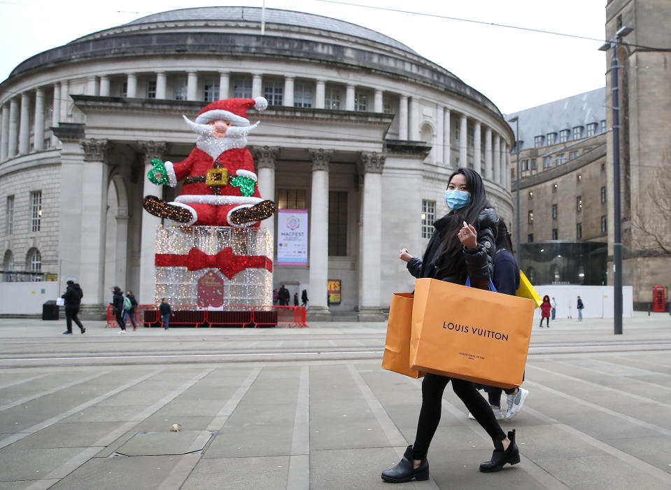 City centres have been quiet this year when they are usually busy in the run up to Christmas. (PA)