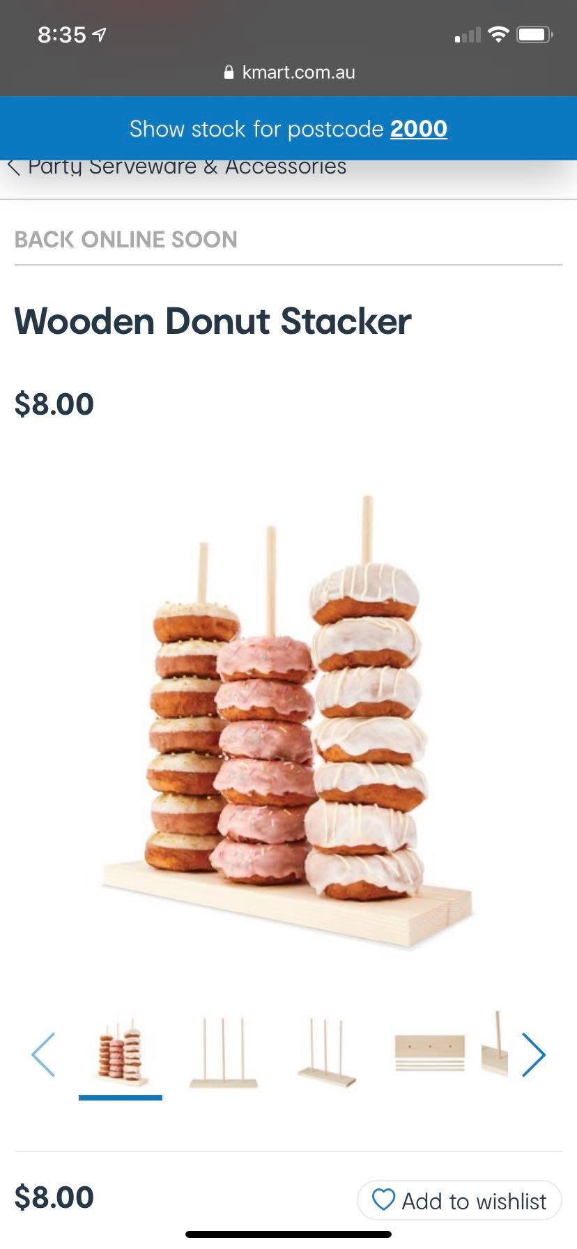 Others have suggested that the donut stacker might be useful for drying reusable zip-loc bags or storing hair scrunchies. Photo: Kmart.