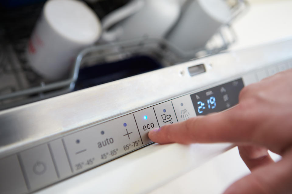 Many Brits are reluctant to use the eco mode on their dishwasher. (Getty Images)