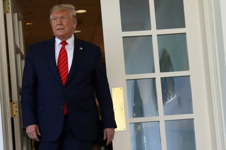 U.S. President Trump welcomes reigning NHL Stanley Cup champion St. Louis Blues at White House in Washington