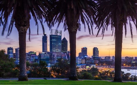 The Perth skyline as seen from the edge of Kings Park - Credit: Getty Images