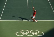 <p>The <a href="https://olympics.com/en/featured-news/tennis-court-markings-dimensions-size-types-variety-surface-hard-grass-clay" rel="nofollow noopener" target="_blank" data-ylk="slk:standard surface for an Olympic event;elm:context_link;itc:0;sec:content-canvas" class="link ">standard surface for an Olympic event</a> in tennis is a hard court and all players must be prepared to play on it. This is unlike other professional tournaments, like Wimbledon or the French Open, which are played on grass and clay.</p>