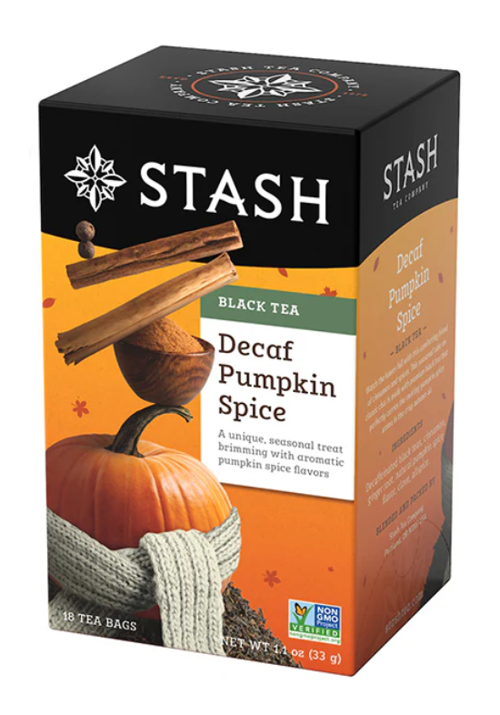 Tea drinkers will love the taste of Stash pumpkin spice.