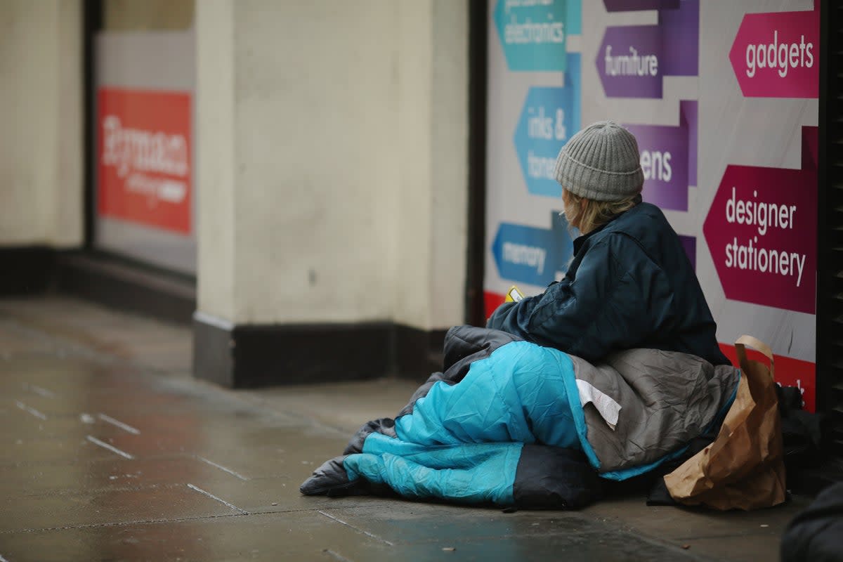 The new legislation, which is expected to become law before the general election, includes vague ill-defined measures that mean sleeping in doorways or hidden spots could be defined as nuisance behaviour and therefore criminalised (Getty)