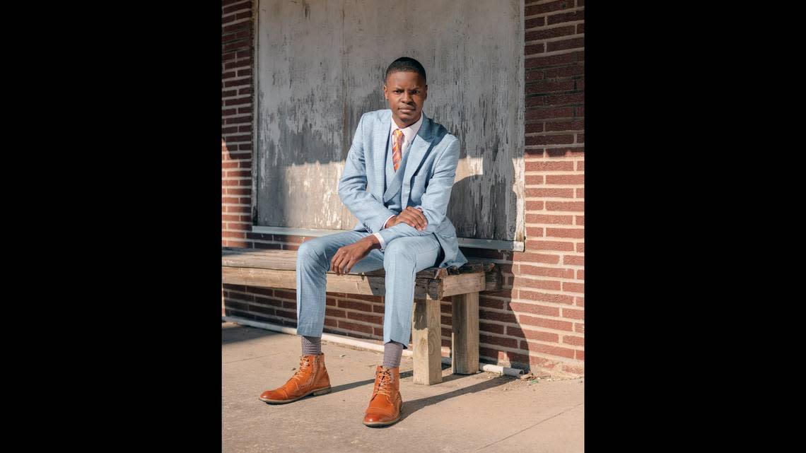 Jaylen Smith, quite possibly the youngest African-American mayor ever elected in the United States, in downtown Earle, Ark., Jan. 4, 2023. Residents hope that Smith’s youthful energy and sense of purpose can improve Earle’s fortunes, or at least attract a supermarket back to the small town.