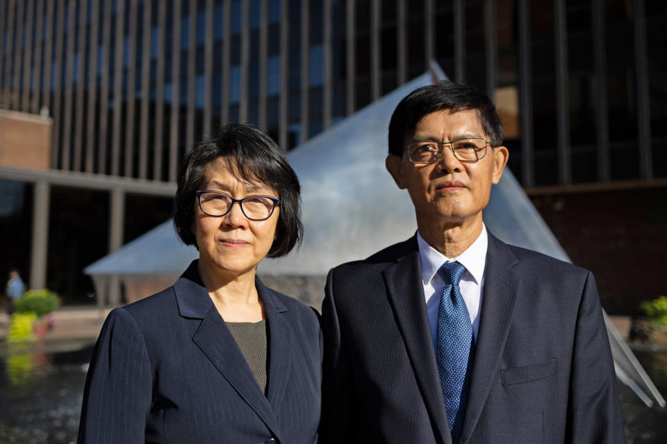 Xiaoxing Xi and his wife, Qi Li. (Hannah Beier / ACLU)