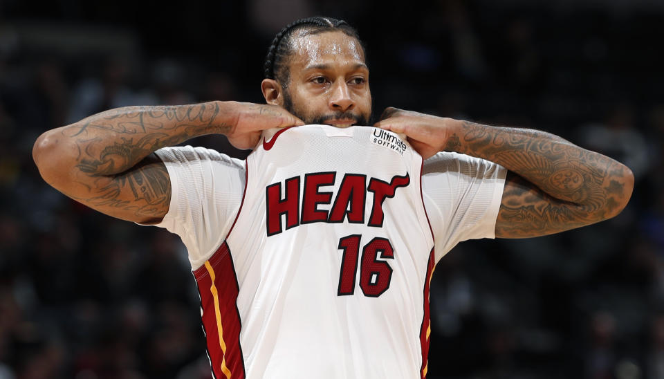 James Johnson, who is entering his 11th season in the league, will be allowed to rejoin Miami “once he fulfills and maintains those requirements.”