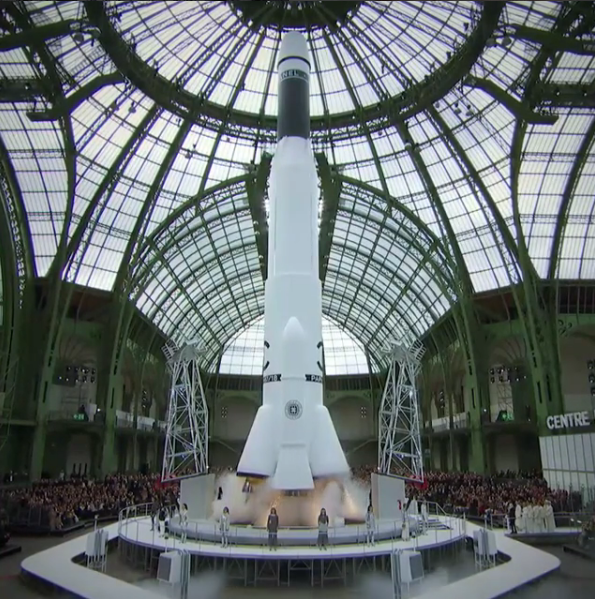 Karl Lagerfeld Built a Chanel Rocket in the Grand Palais in Paris…and  Launched It – The Hollywood Reporter