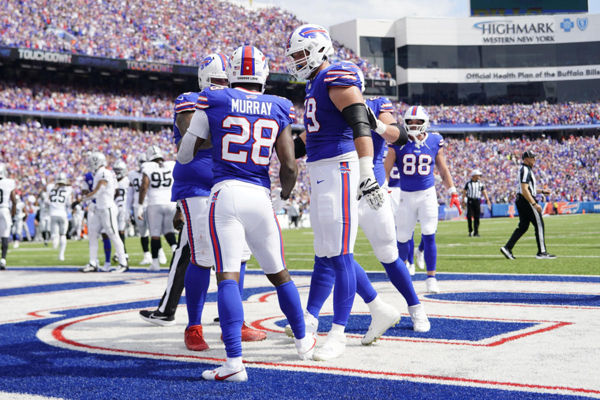 Buffalo Bills' Spencer Brown appears to have avoided injury