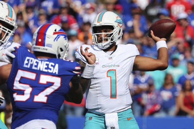 Miami Dolphins are first in the NFL in quarterback pressures allowed