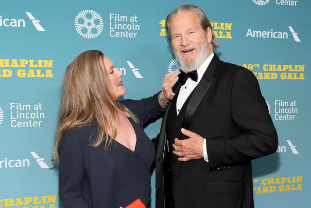 <p>Dia Dipasupil/Getty</p> Susan and Jeff Bridges attend the 49th Chaplin Award Gala at Lincoln Center in New York City on April 29, 2024