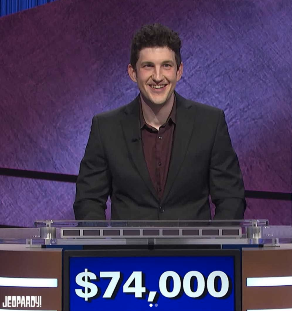<em>Jeopardy! </em>contestant Matt Amodio has broken records in his successful run. (Photo: Instagram)