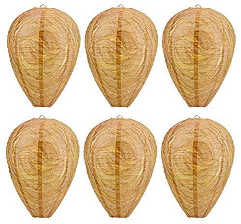 ANPHSIN 6-Pack Hanging Fake Wasp Nest Eco-Friendly Decoy