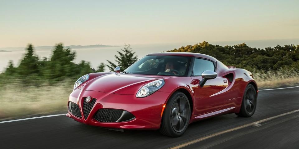 <p><a href="https://www.roadandtrack.com/new-cars/road-tests/reviews/a27034/alfa-romeo-4c-spider-review/" rel="nofollow noopener" target="_blank" data-ylk="slk:The 4C;elm:context_link;itc:0;sec:content-canvas" class="link ">The 4C</a> has all the makings of a good sports car. It has a carbon fiber monocoque, a mid-engine layout, and even manual steering. What it doesn't have, though, is any sort of manual transmission option. The only gearbox available is a six-speed dual-clutch. </p>