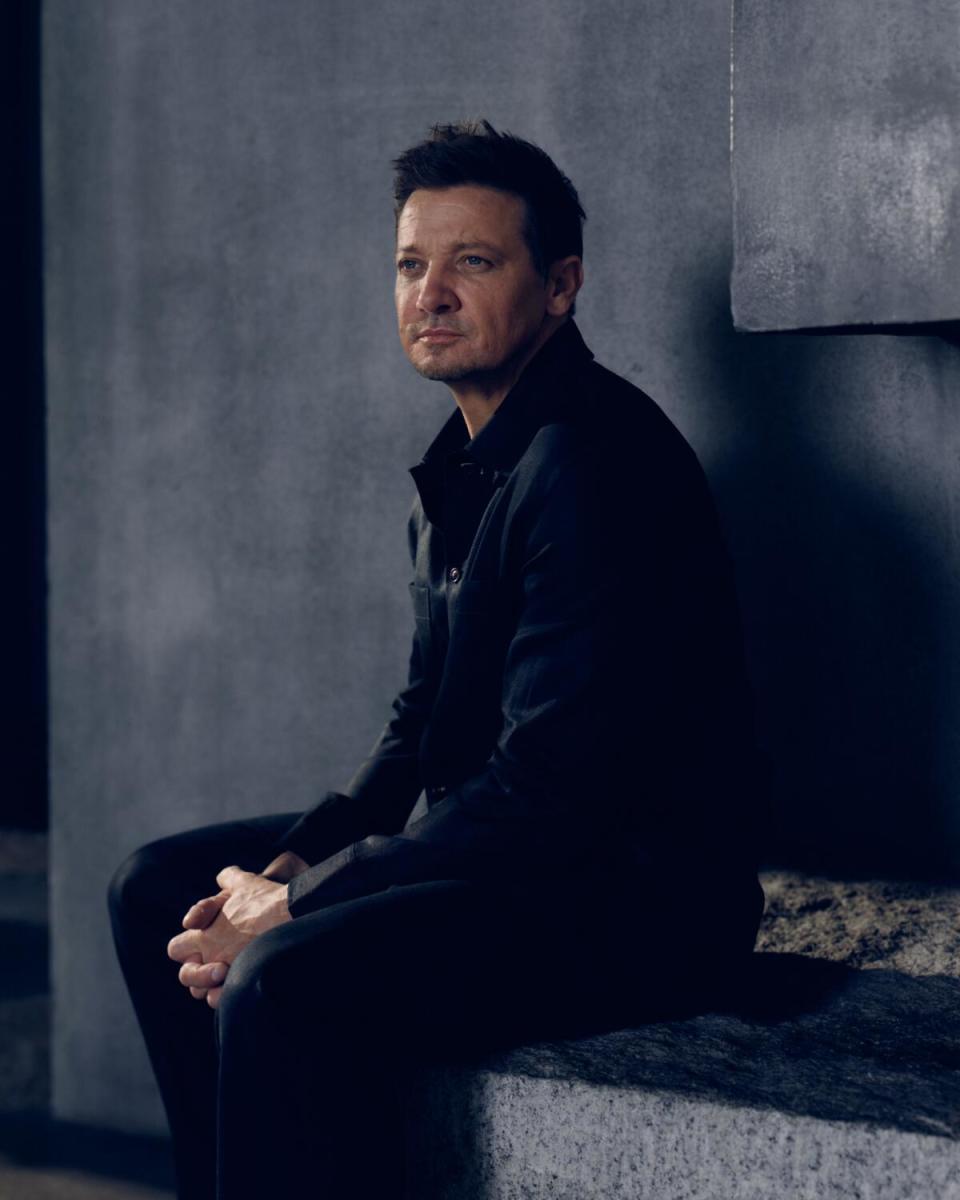 Jeremy Renner who stars in the Paramount+ series "Mayor of Kingstown" in New York on Wednesday, May 8, 2024.