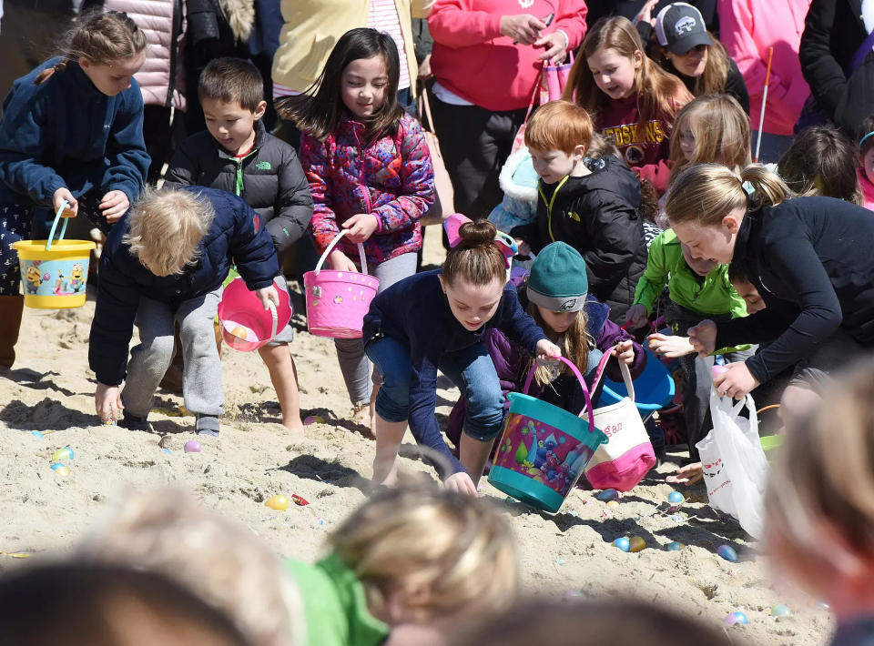 Kids and adults will be tracking down eggs during the Dewey Egg Scoop, hosted by Dewey Business Partnership, near Hyatt Place in Dewey Beach on Saturday.