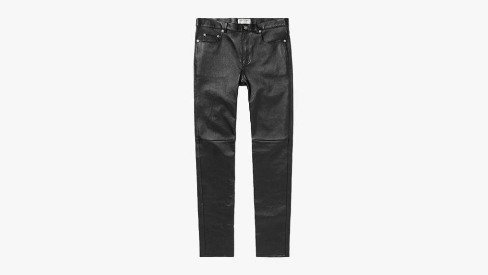 Saint Laurent Skinny-Fit Leather Trousers