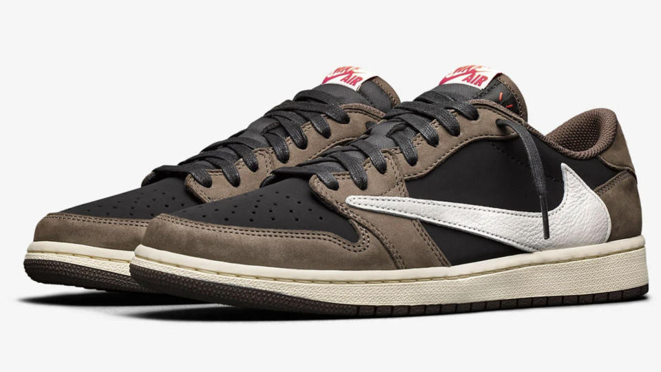 Travis Scott x Air Jordan 1 Low “Mocha“。（圖片來源：NIKE）