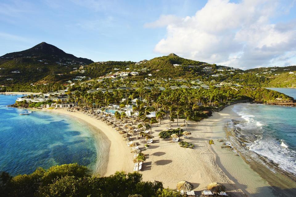 <p>After extensive renovations following Hurricanes Maria and Irma, <a href="https://www.rosewoodhotels.com/en/le-guanahani" rel="nofollow noopener" target="_blank" data-ylk="slk:Rosewood Le Guanahani St. Barth;elm:context_link;itc:0;sec:content-canvas" class="link ">Rosewood Le Guanahani St. Barth</a> will debut as one of the area's most exciting and exclusive new properties. Seated on 18 lush, private acres, this resort will offer 66 rooms and suites—many with private pools—that reflect the French Caribbean's rich culture, heritage, and style. Rosewood Le Guanahani St. Barth will be the only full-service resort on the island, offering all the amenities you can dream of, along with a variety of excursions for land and sea. </p><p><em>Rosewood Le Guanahni St. Barth is expected to open in October 2021. Nightly rates will start at $1,238.</em></p>