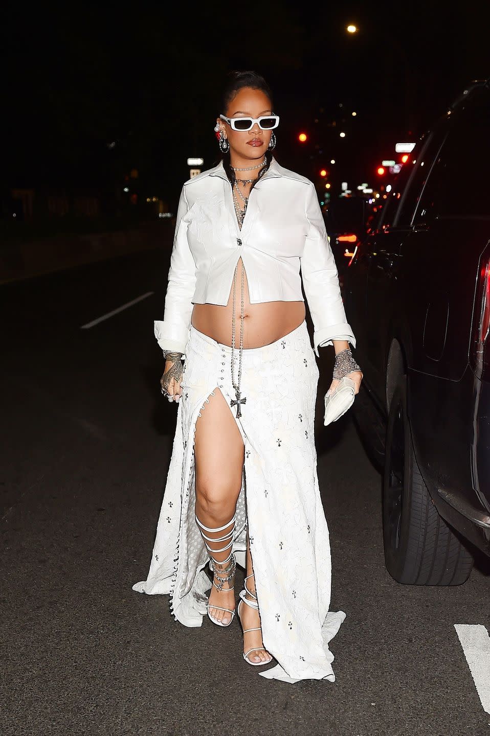 rihanna at the met gala after party