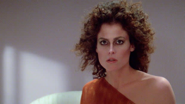 <a href="https://parade.com/888940/maramovies/sigourney-weaver-career-highlights/" rel="nofollow noopener" target="_blank" data-ylk="slk:Sigourney Weaver;elm:context_link;itc:0;sec:content-canvas" class="link ">Sigourney Weaver</a> as Dana Barrett possessed by Zuul in "Ghostbusters" (1984)<p>Columbia Pictures</p>