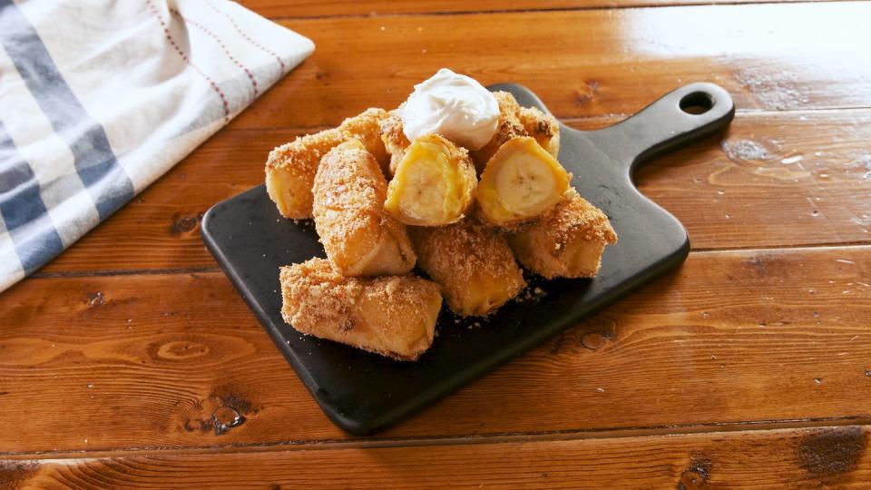 Banana Pudding Egg Roll