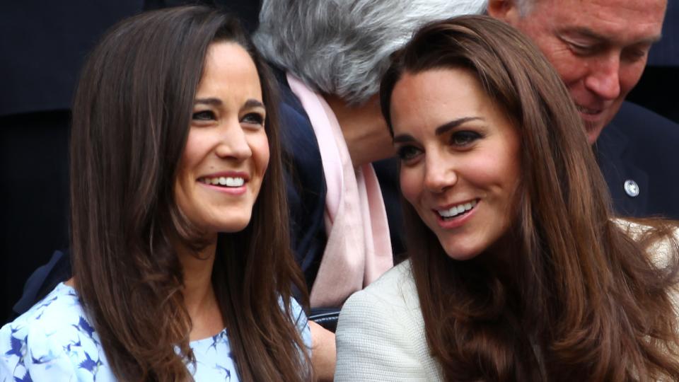 Pippa Middleton and the Princess of Wales sit in the Royal Box