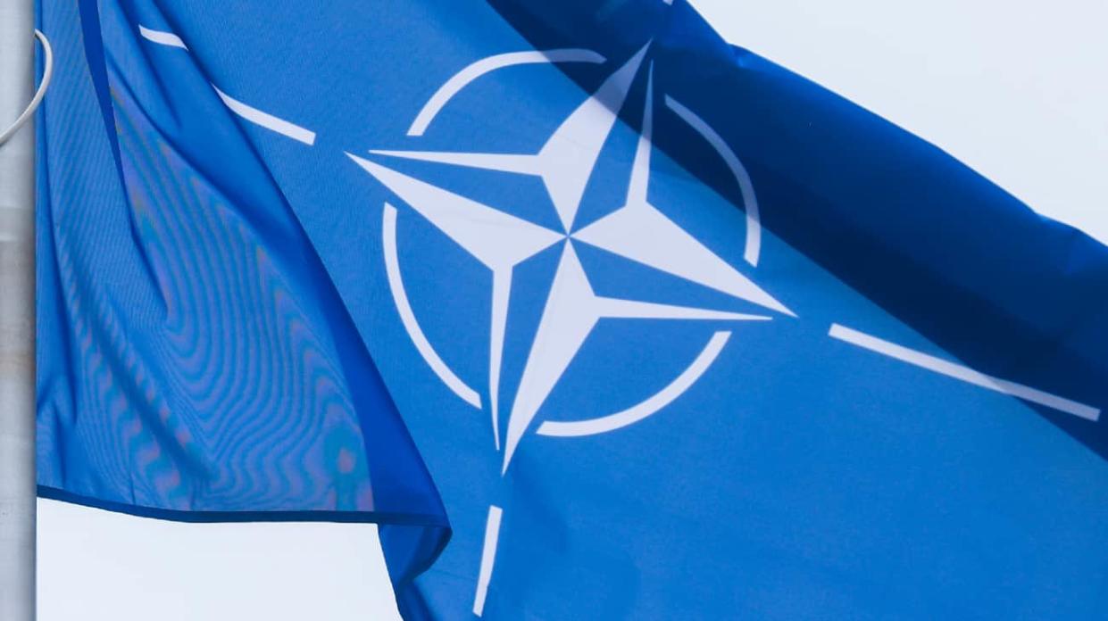 The flag of NATO. Stock photo: Getty Images