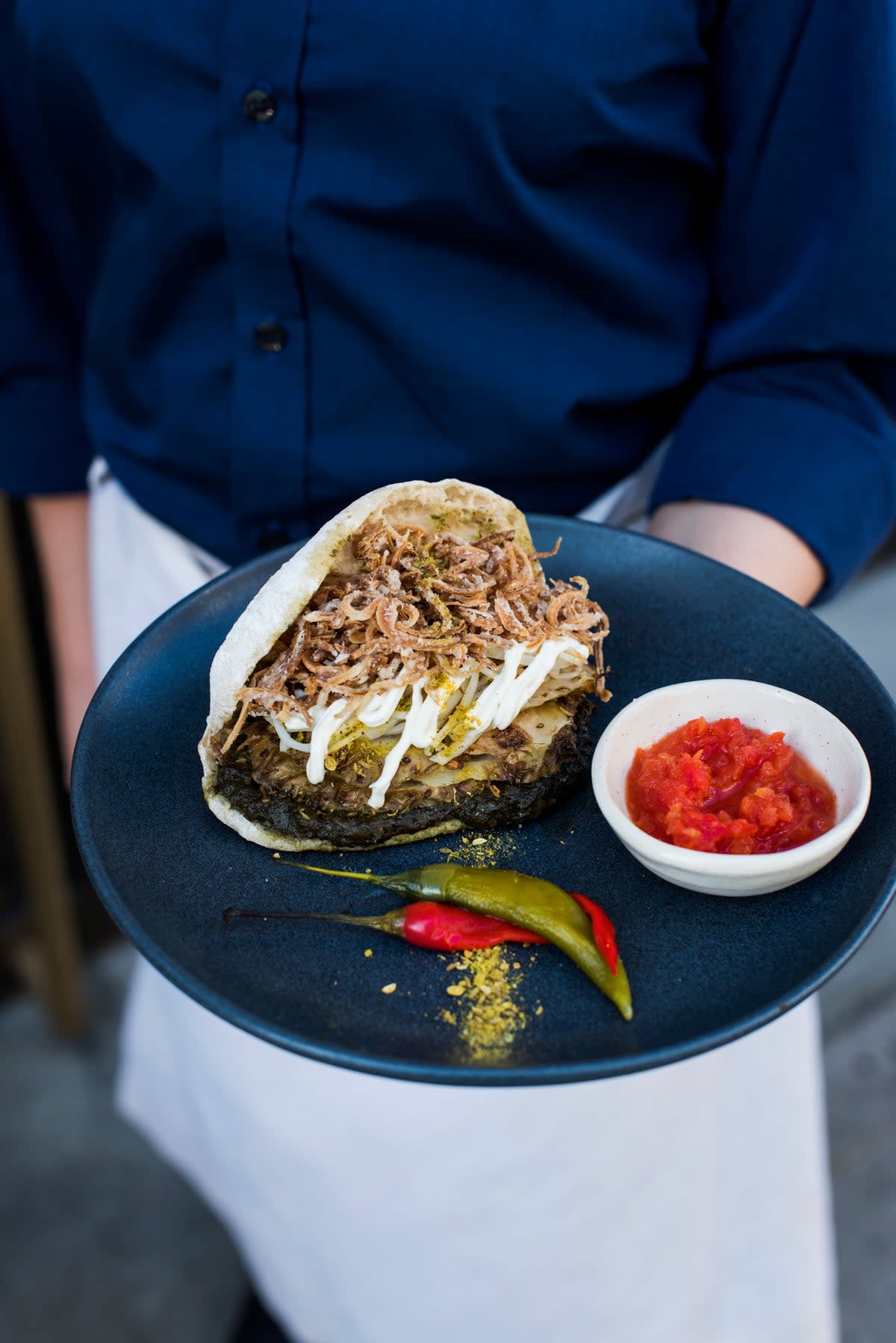 It's a wrap: the celeriac shawarma at Rovi (Issy Croker)