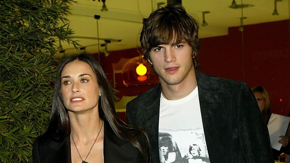 Demi Moore's relationship with Ashton Kutcher dominated headlines during the 2000s. (Getty)