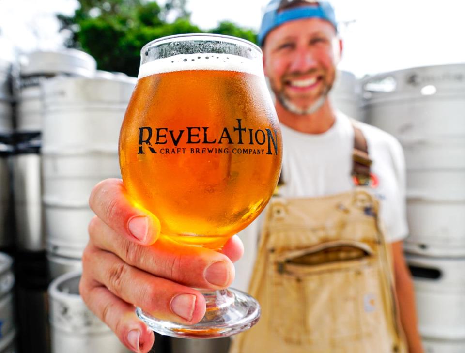 Revelation Craft Brewing Company will host the next "Blood for a Brew" charity event at their Hudson Fields beer garden in Milton on Friday.