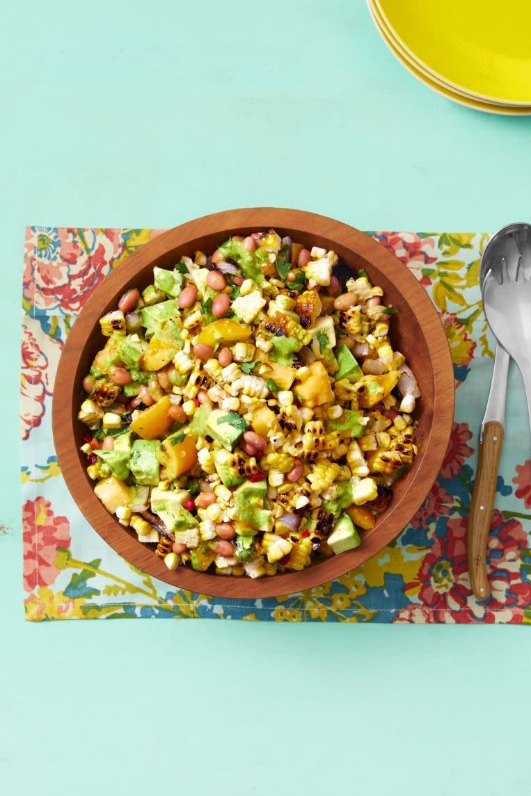 grilled corn salad with cilantro vinaigrette