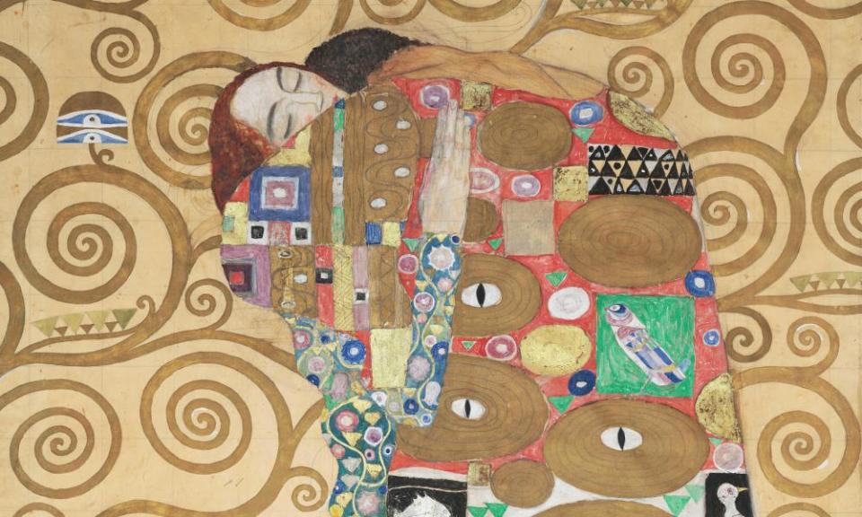 Detail from the Stoclet Frieze by Gustav Klimt.