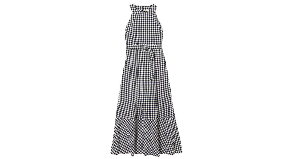 FatFace Sandie Belted Gingham Maxi Dress