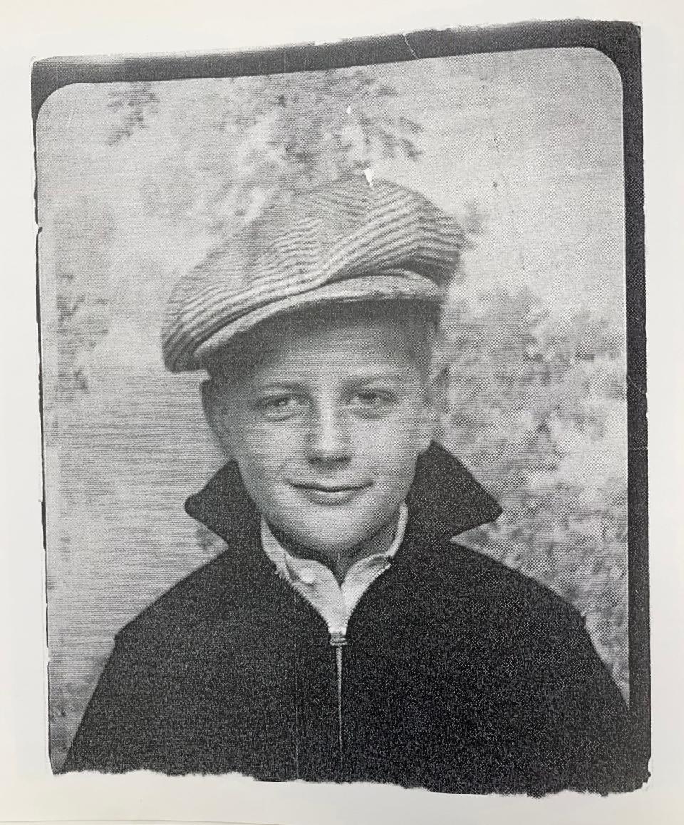 Hugh Gillin as a child in Galesburg, Illinois.