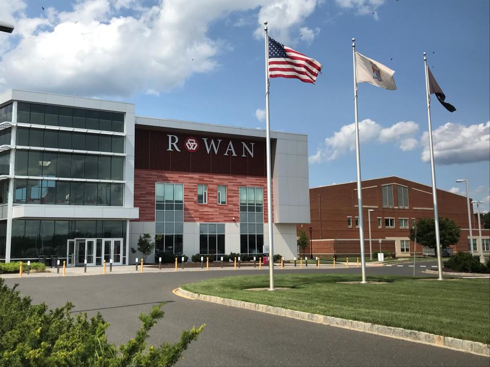 Rowan  College at Burlington County is a community college on  Route 38 in Mount Laurel and affiliated with Rowan   University in Glassboro. The center building is the student center and cafeteria.