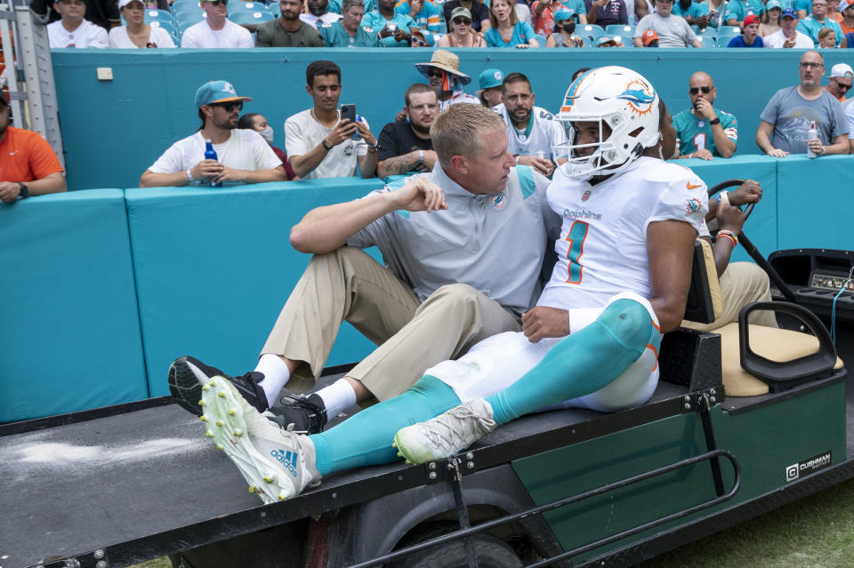 Tua Tagovailoa with the Miami Dolphins.