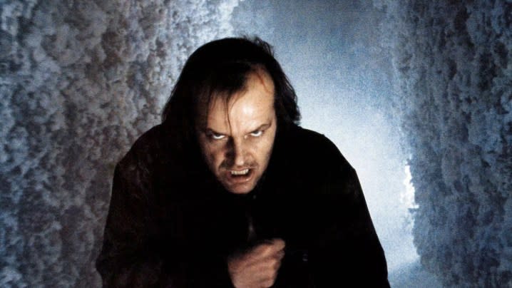 Jack Nicholson looks at the camera in "The Shining."