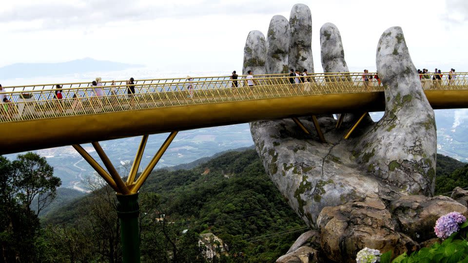 The "golden bridge" in central Vietnam. - LINH PHAM/AFP/Getty Images