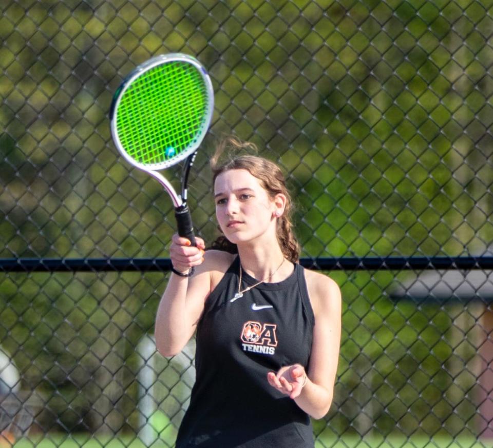 Hannah Farber of Oliver Ames High has been named to The Patriot Ledger/Enterprise Girls Tennis All-Scholastic Team.