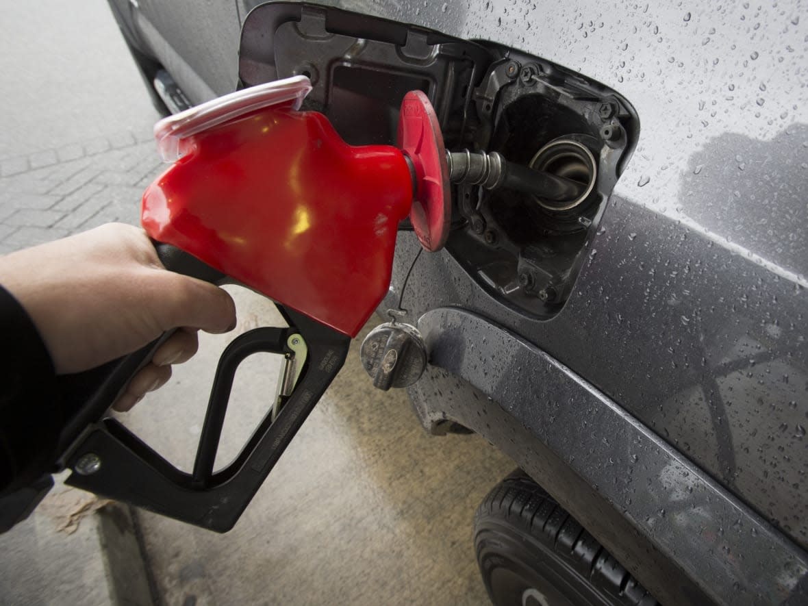 Drivers in Newfoundland and parts of Labrador are paying slightly less per litre of gas Thursday, after the Public Utilities Board dropped the maximum price by a penny. (Jonathan Hayward/Canadian Press - image credit)