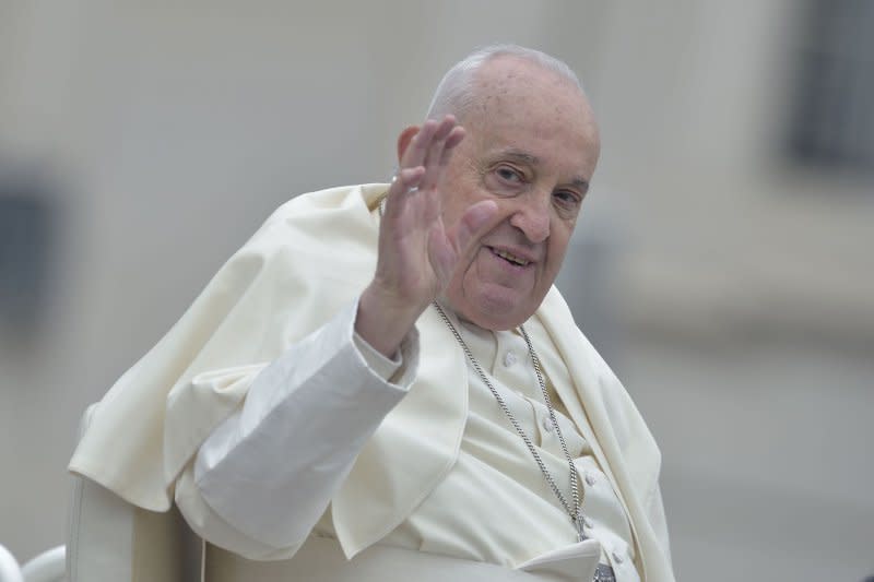 Pope Francis will serve as an intervener at the G7 summit, which is set to take place in Borgo Egnazia in Italy’s southern Puglia region between June 13 and 15, the Vatican confirmed in a statement Friday. File Photo by Stefano Spaziani/UPI