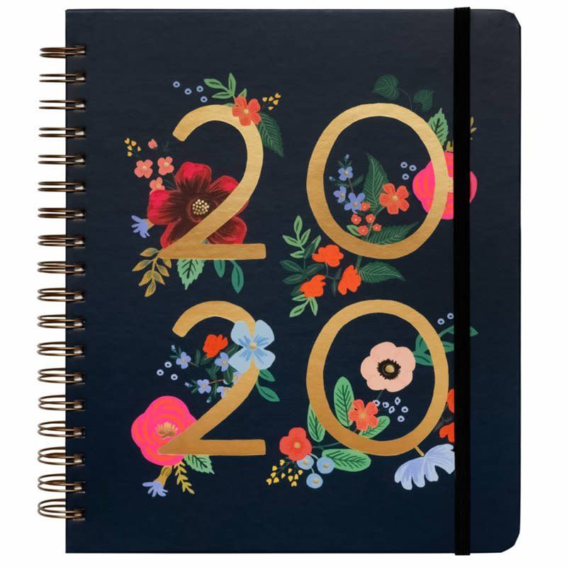 Rifle Paper Co. 2019-2020 17-Month Spiral Planner Wildrose 