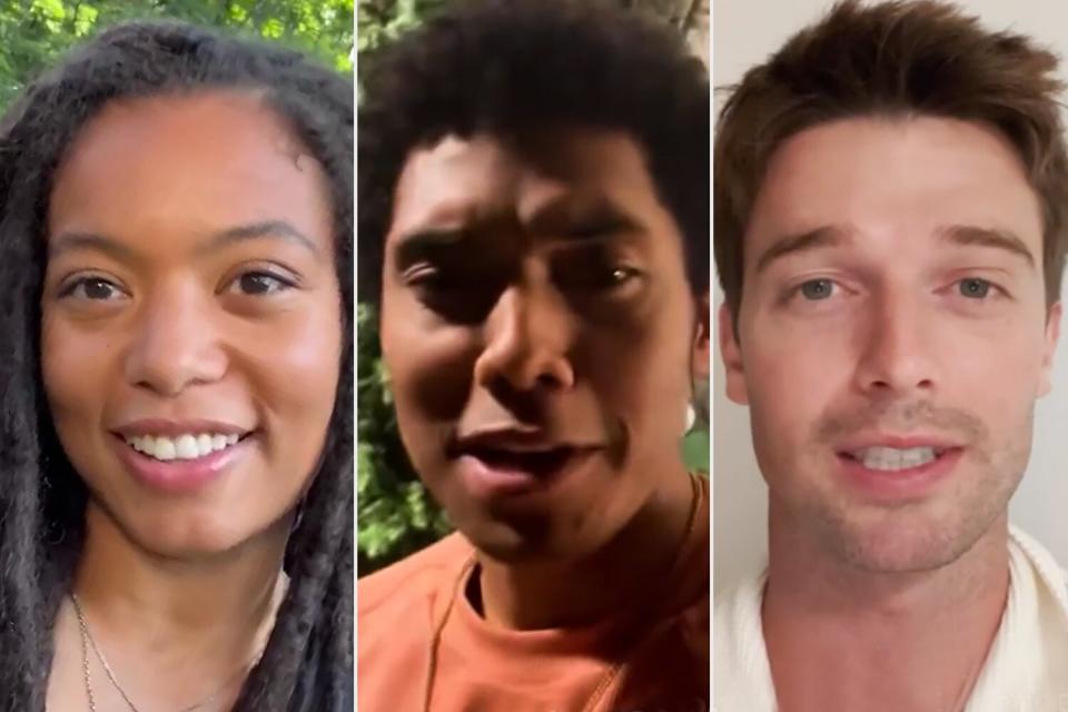 Jaz Sinclair, Chance Perdomo and Patrick Schwarzenegger announcement of the Boys Spinoff, GEN V